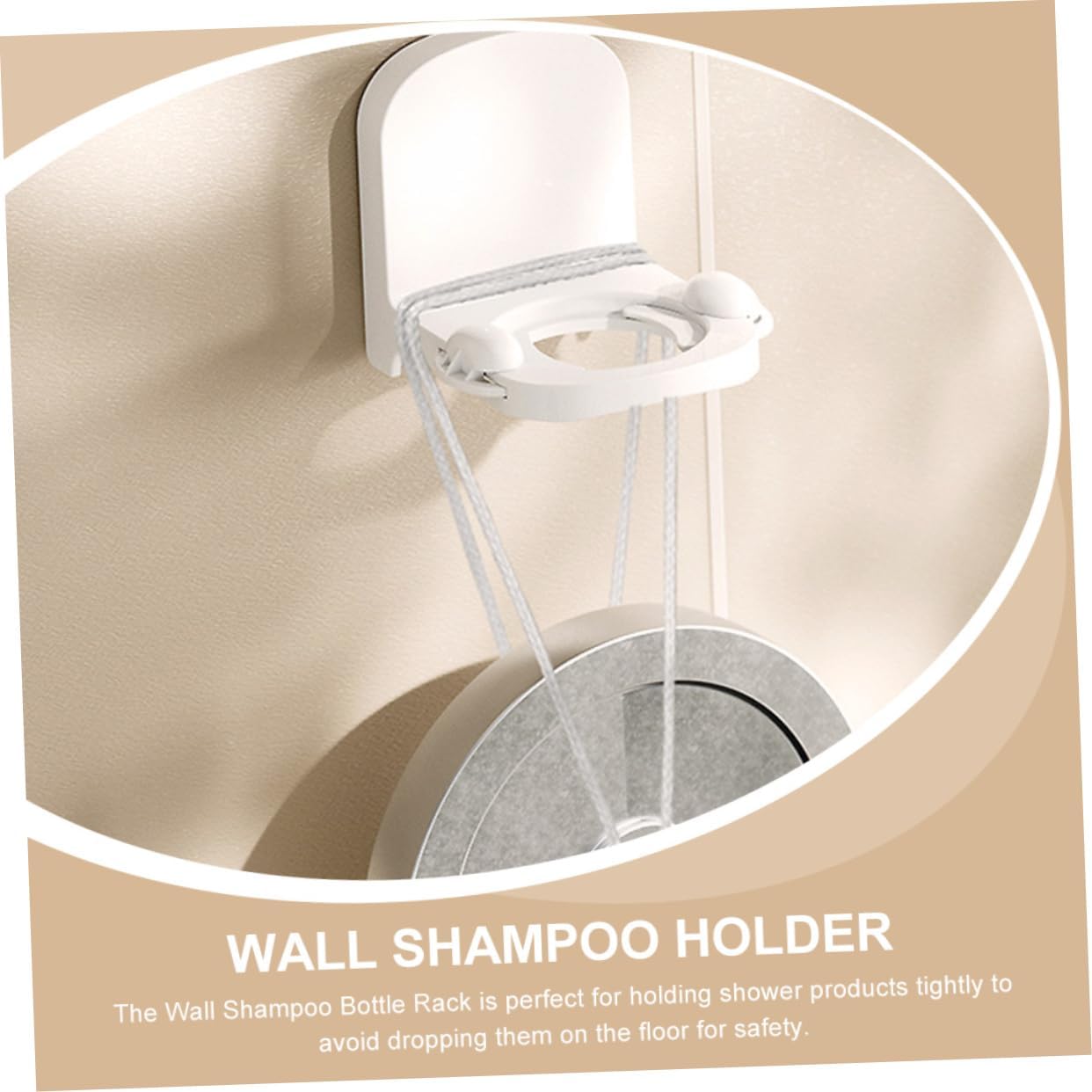 Garneck Wall Mounted Shampoo Dispenser No Drilling
