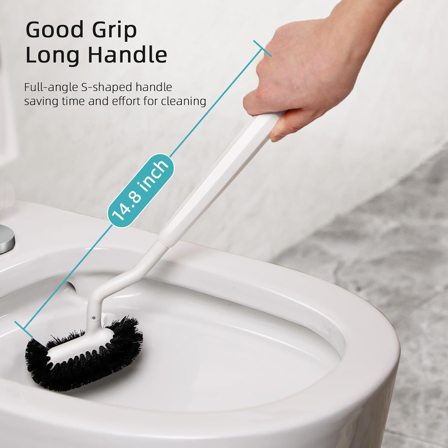 HAMITOR Toilet Brush Holder Set 2 Pack