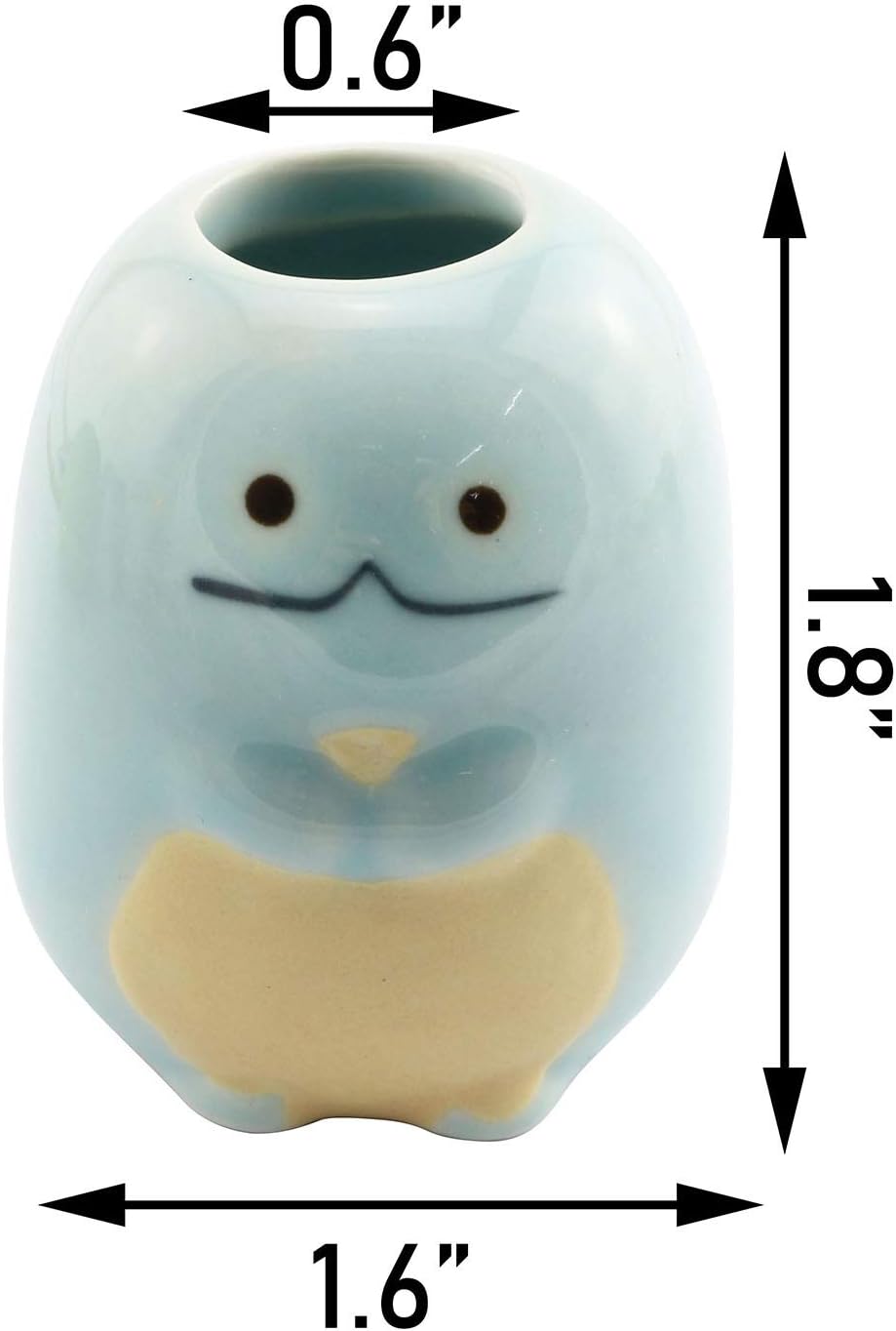 Tegg Mini Toothbrush Holder 4PCS Cute Animal Design