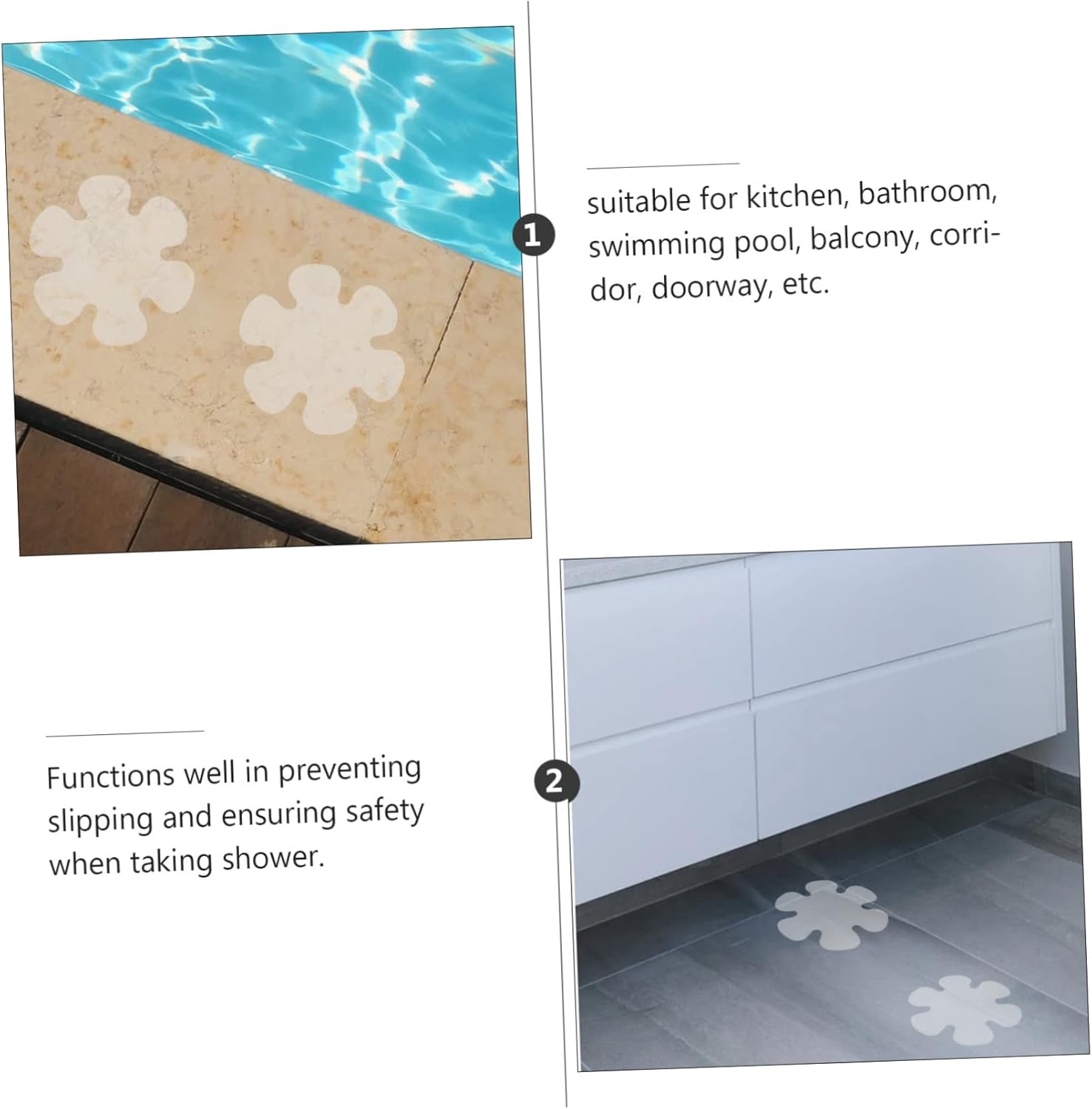 ULTECHNOVO Bathtub Anti-Slip Floor Stickers
