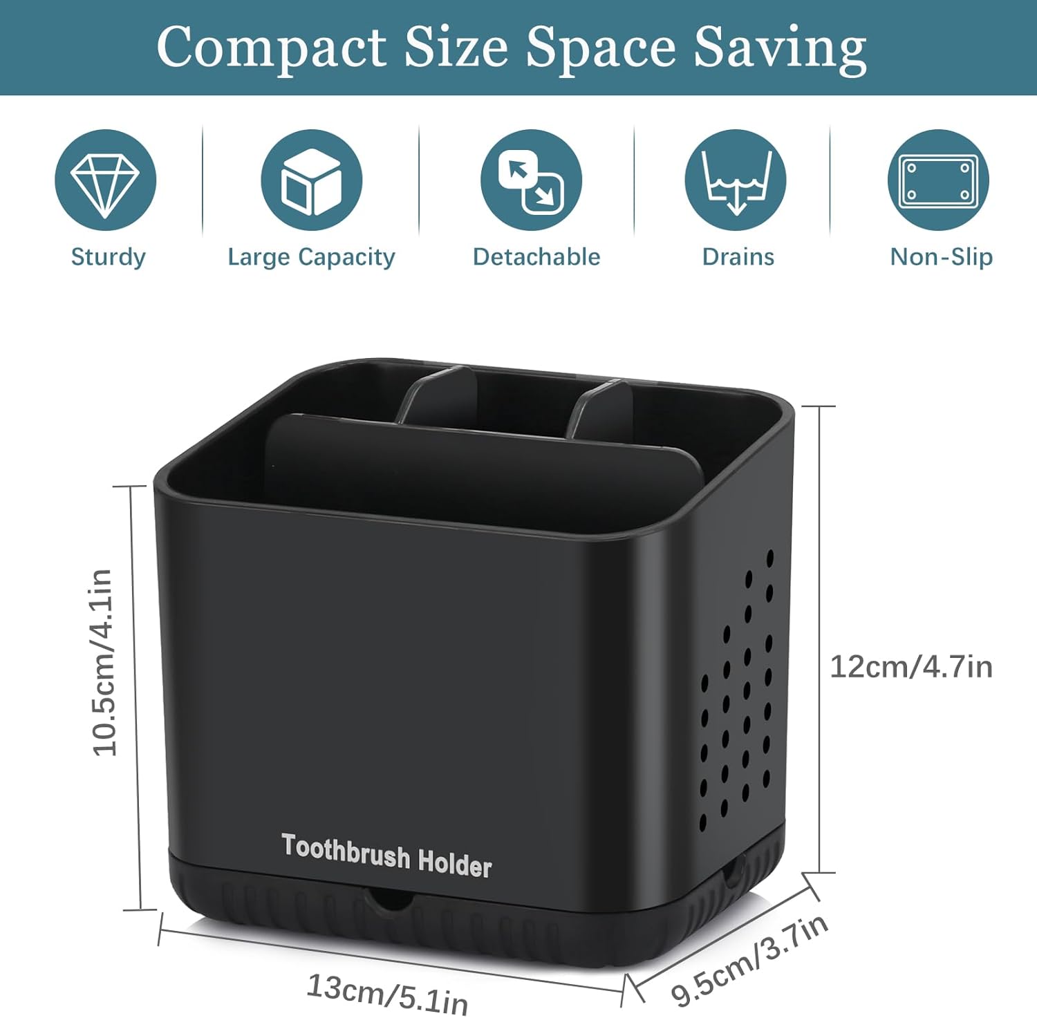 PARKMANI 4 Slot Toothbrush Holder for Bathroom 1