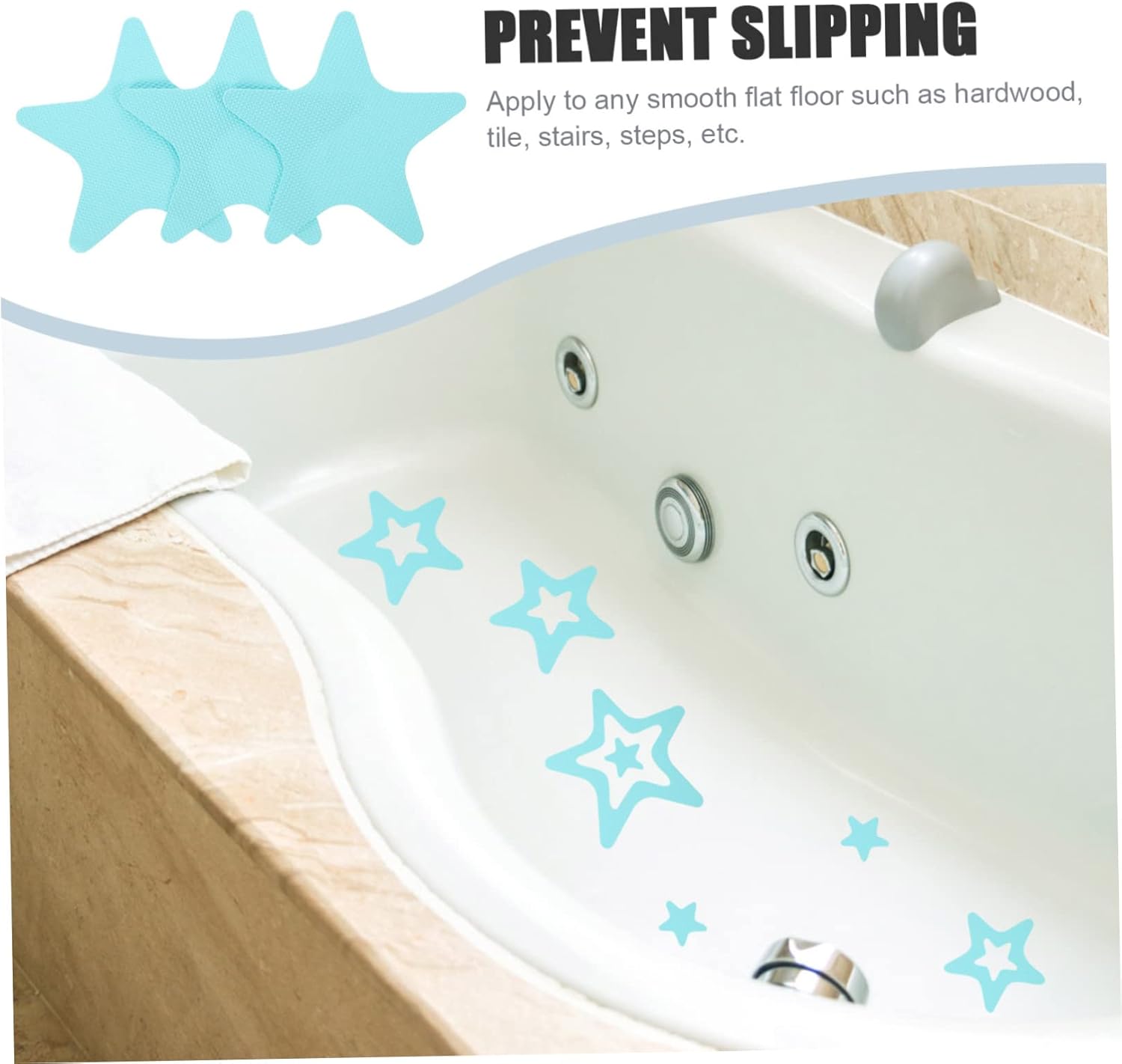 Alipis Non-Slip Bath Tub Stickers 20pcs Peva Decals