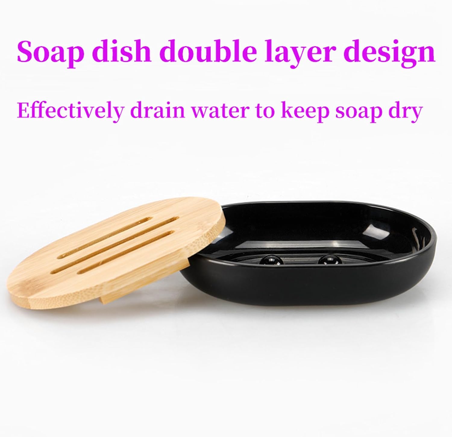 YugFmor Black Bathroom Accessories Set with Soap Dispenser and Toothbrush Holder