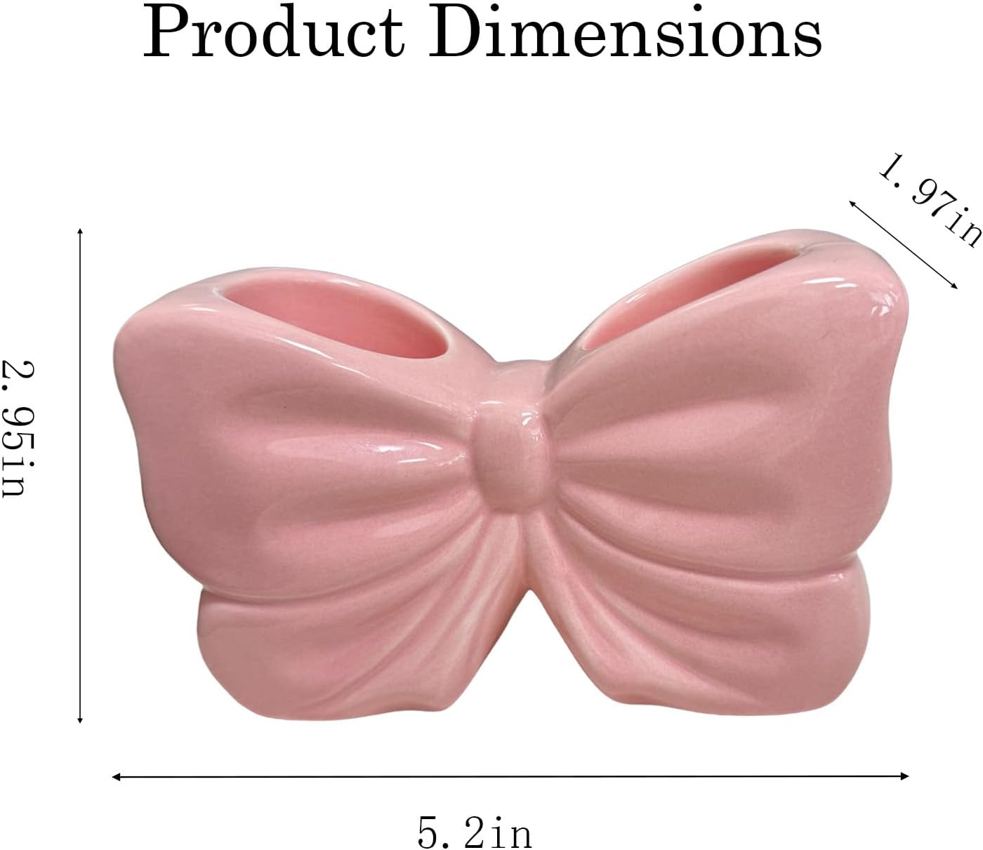 CASTATEO Bow-Shaped Ceramic Toothbrush Holder