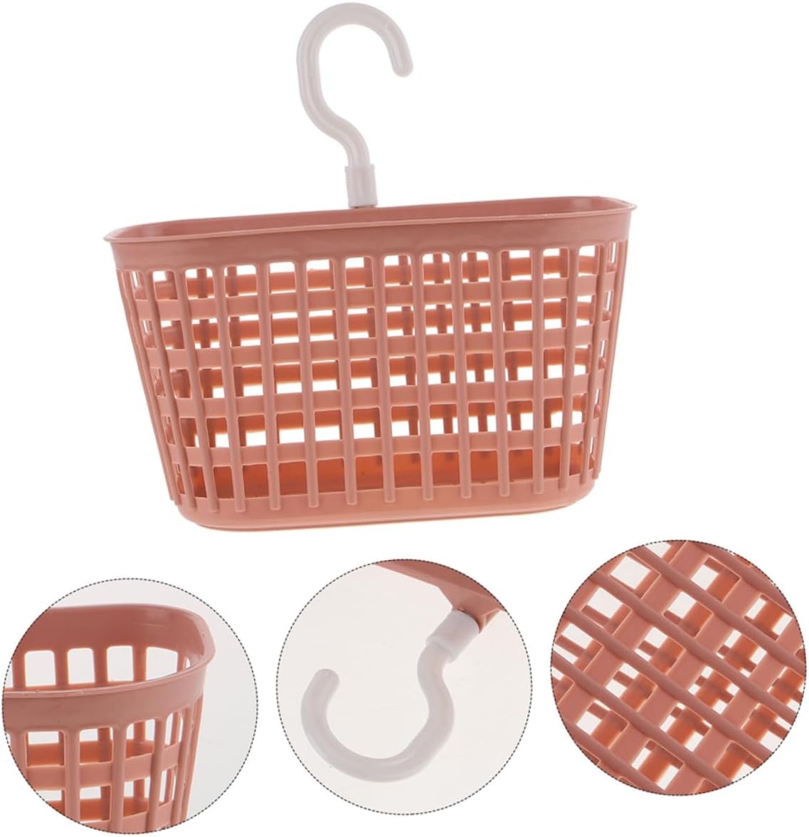 SOLUSTRE 2pcs Wall Mounted Plastic Shower Basket