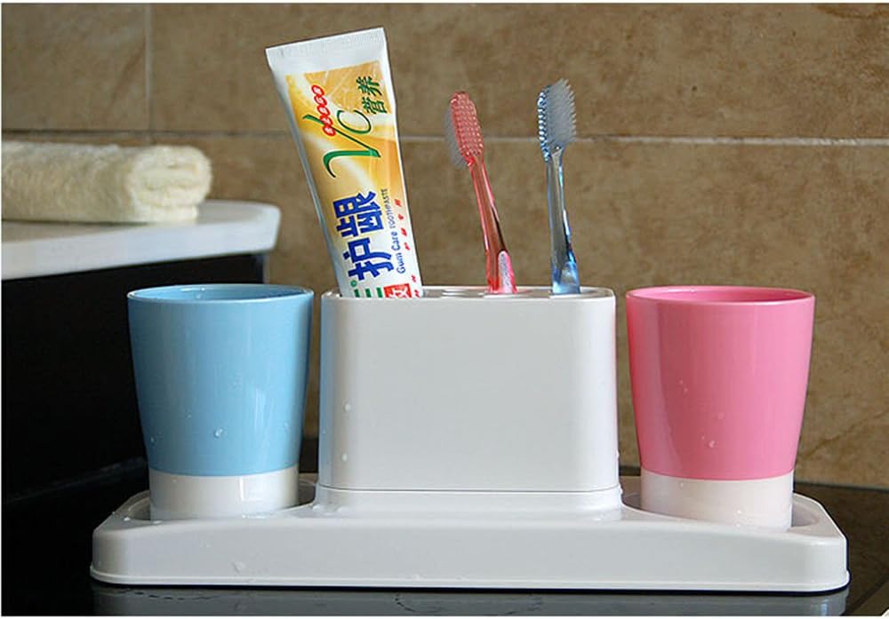 Eslite Bathroom Toothbrush and Toothpaste Stand Organizer