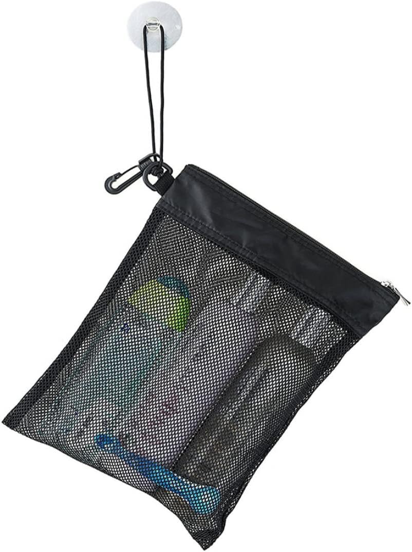 Shower Bag Tote with Zipper and Drawstring