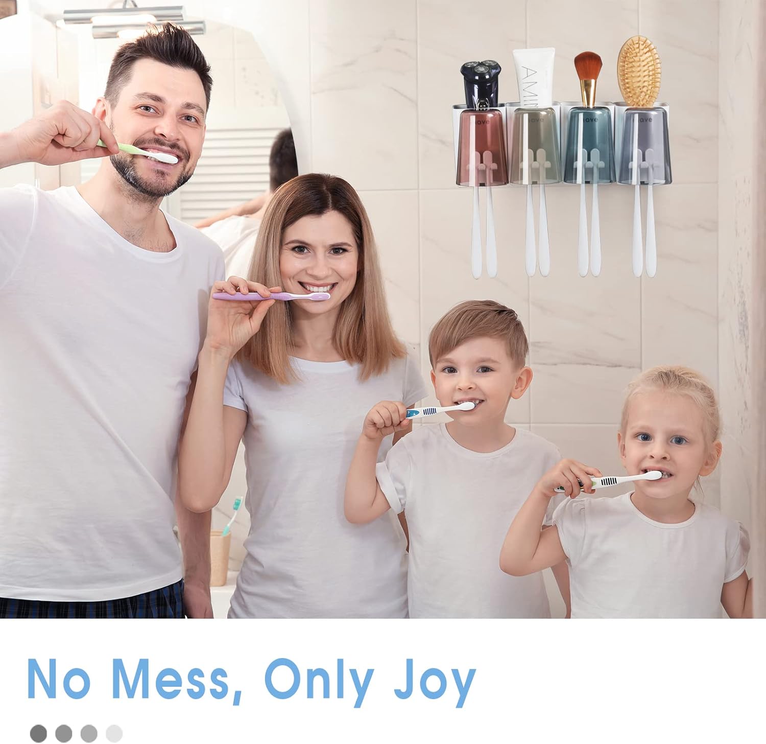 iHave Wall Mounted Toothbrush Holder Set 1