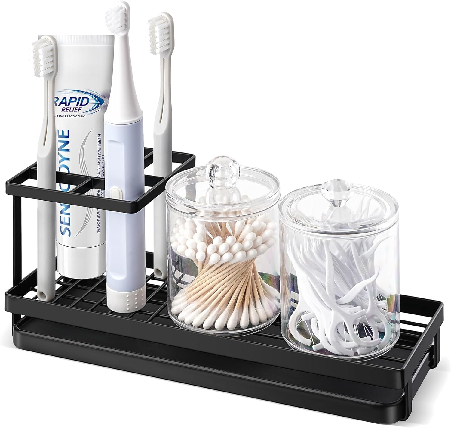 MYITYARD Toothbrush Holder with 4 Slots and Drainage