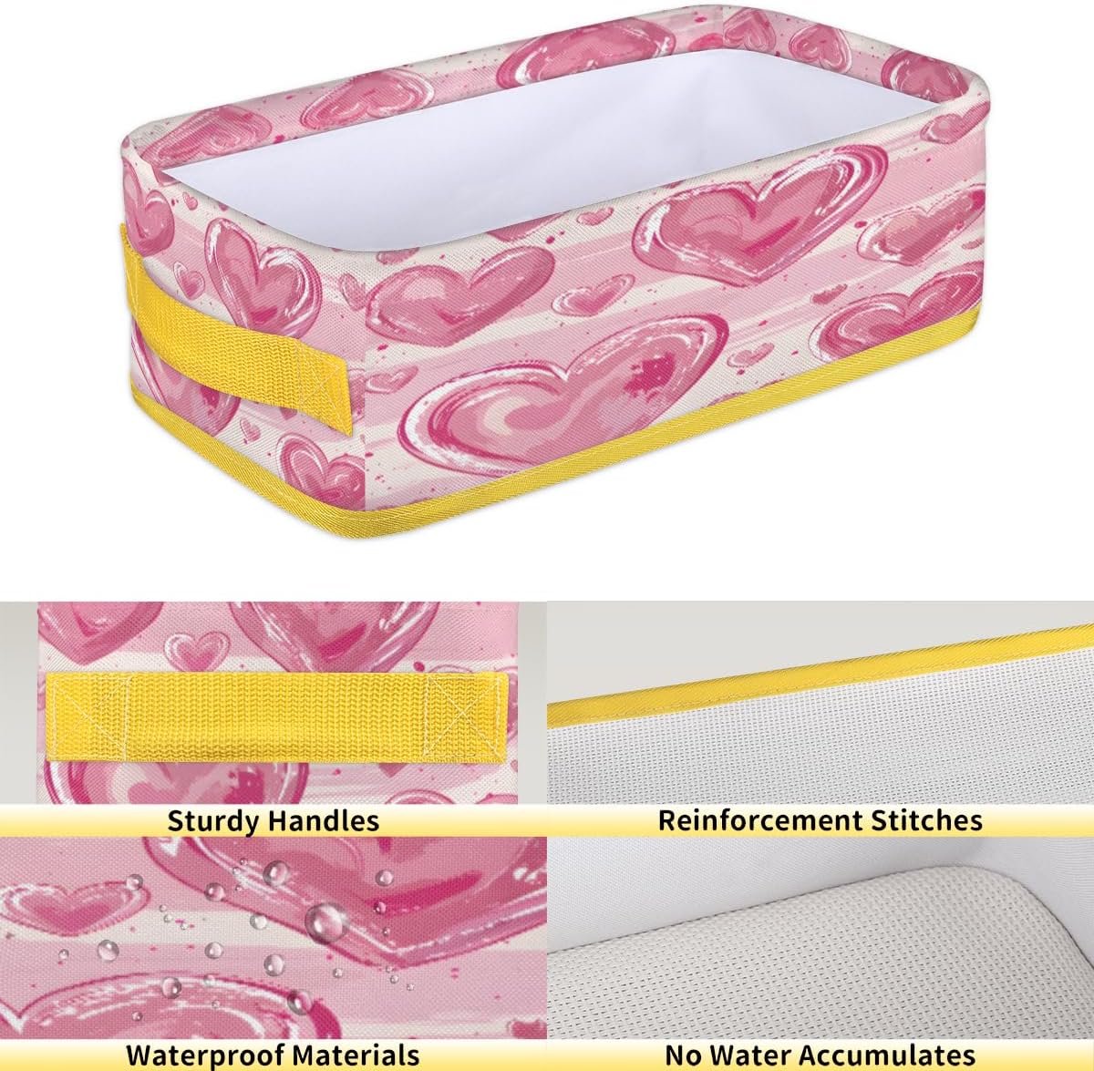 Love Heart Shape Toilet Paper Baskets for Bathroom