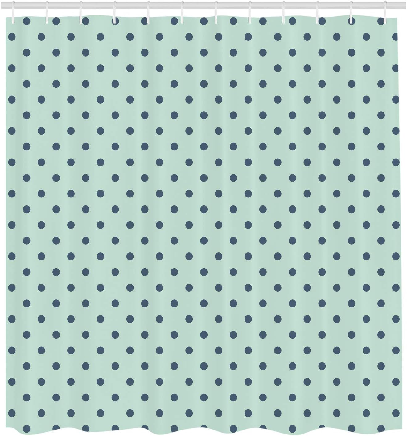 Ambesonne Abstract Shower Curtain with 12 Hooks Pale Blue
