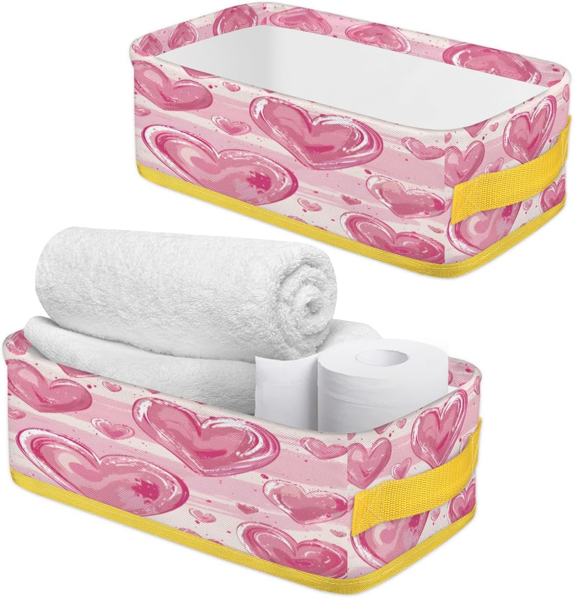 Love Heart Shape Toilet Paper Baskets for Bathroom