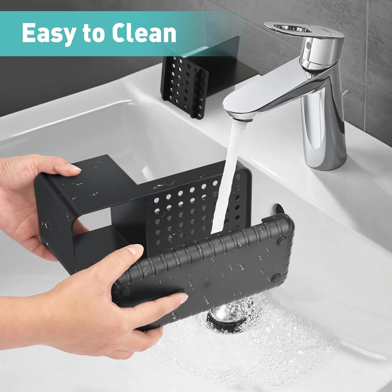 PARKMANI Toothbrush Holder with Drainage and Storage