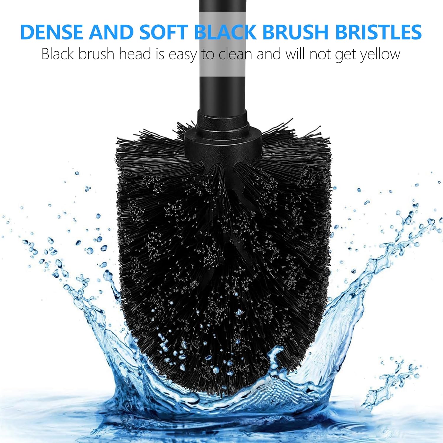 SetSail Toilet Brush Set 2 Pack with Holder and Durable Bristles