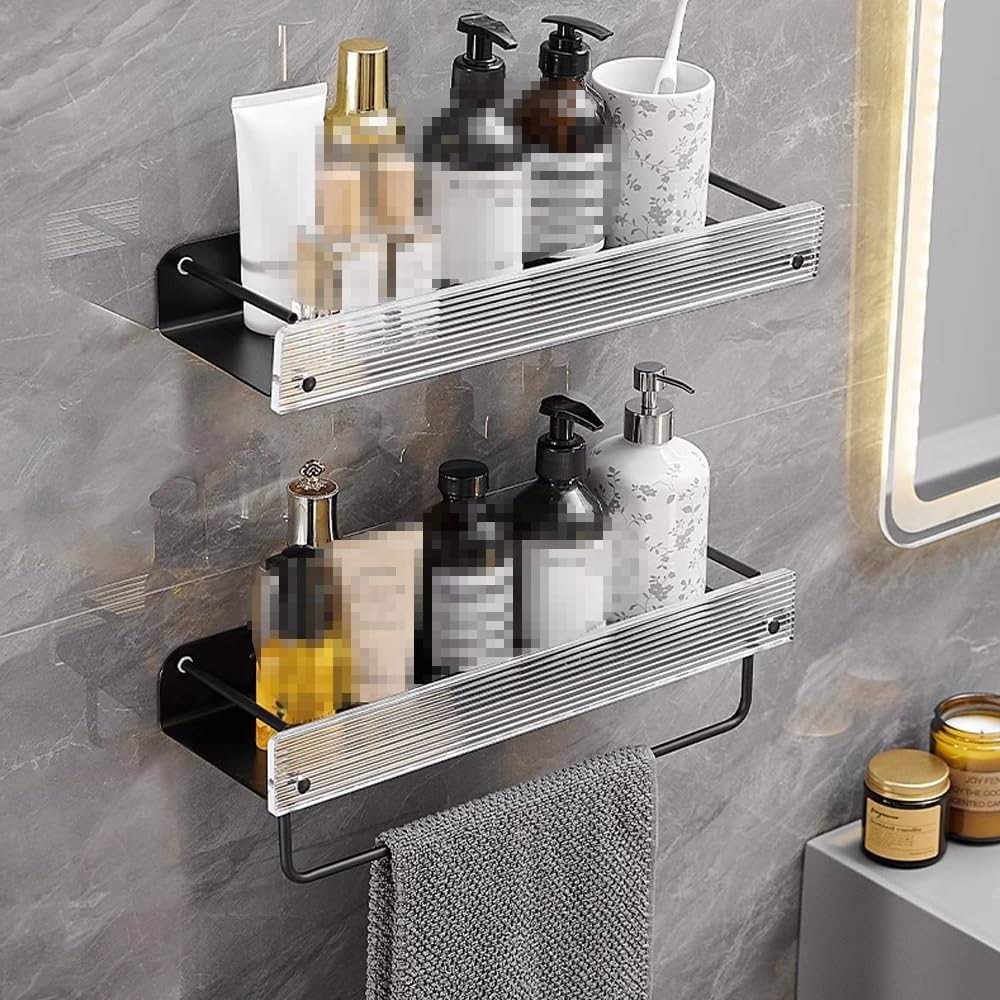 BAHELS Wall Mounted Aluminum Shower Rack 30cm 1
