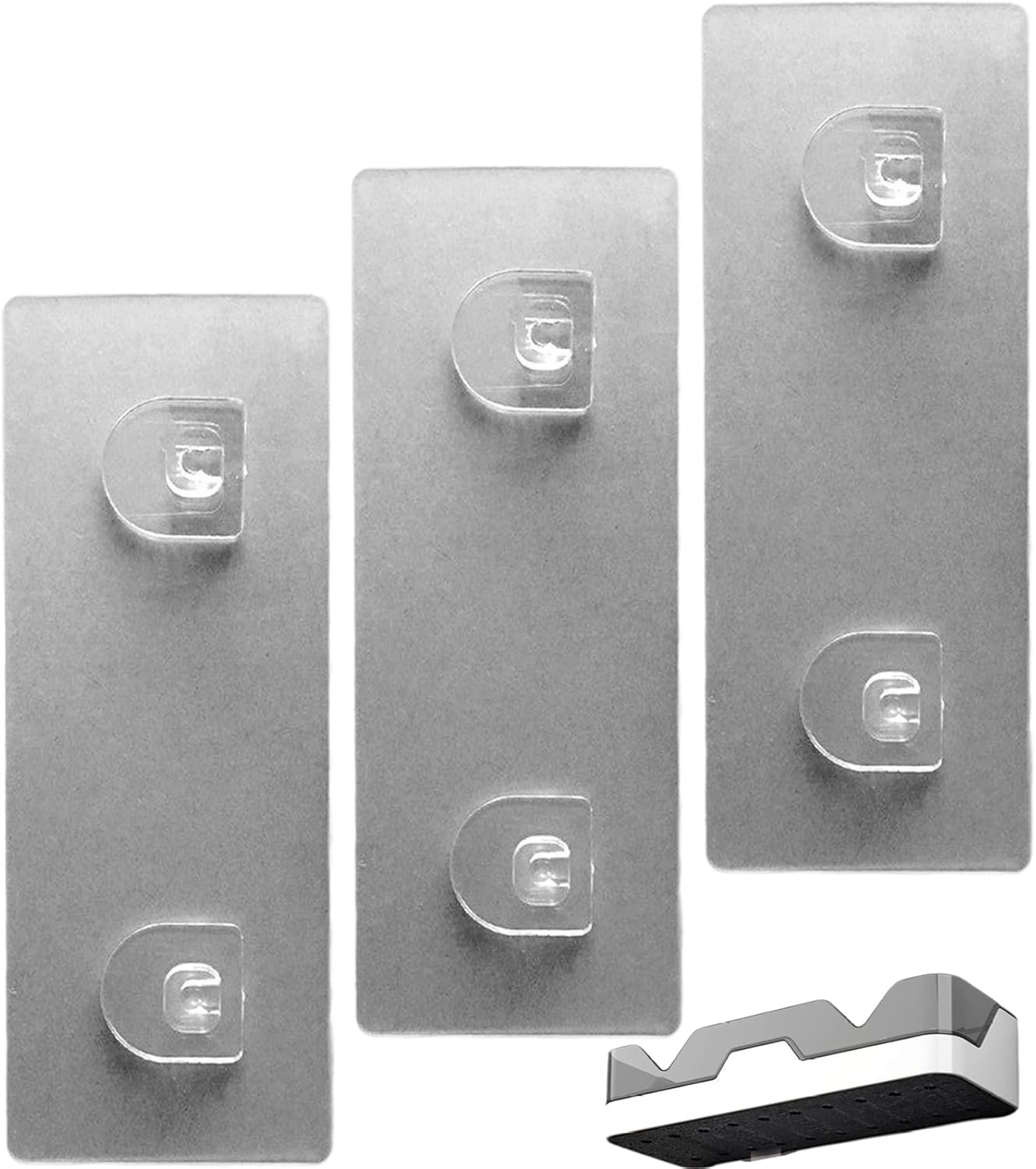 Shower Caddy Adhesive Hooks 3PCS Waterproof No Drill