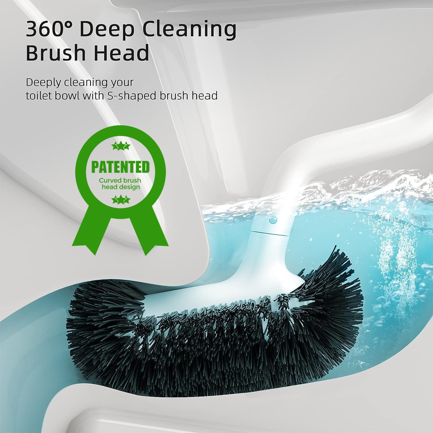 HAMITOR Toilet Brush Holder Set 2 Pack