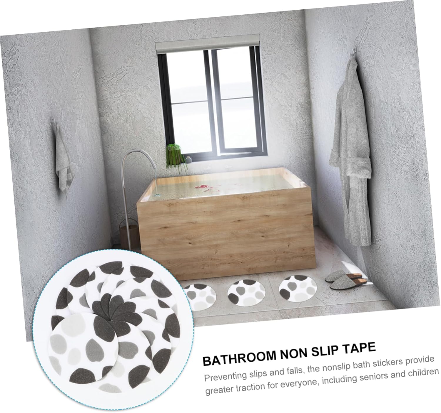 Alipis Non-Slip Bathroom Stickers 10pcs Pack 1