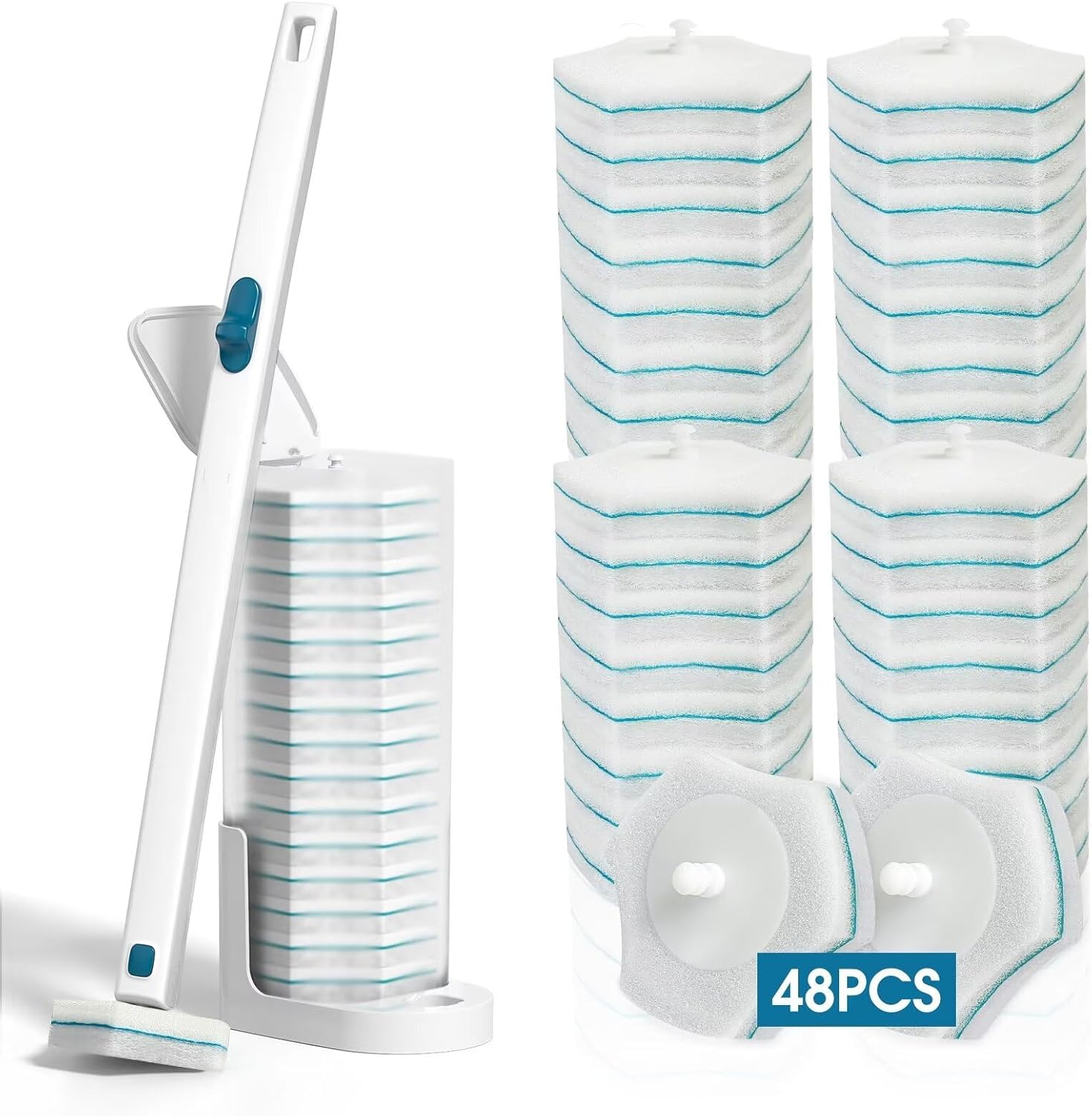 BALORIZ Toilet Cleaning System with 48 Refills