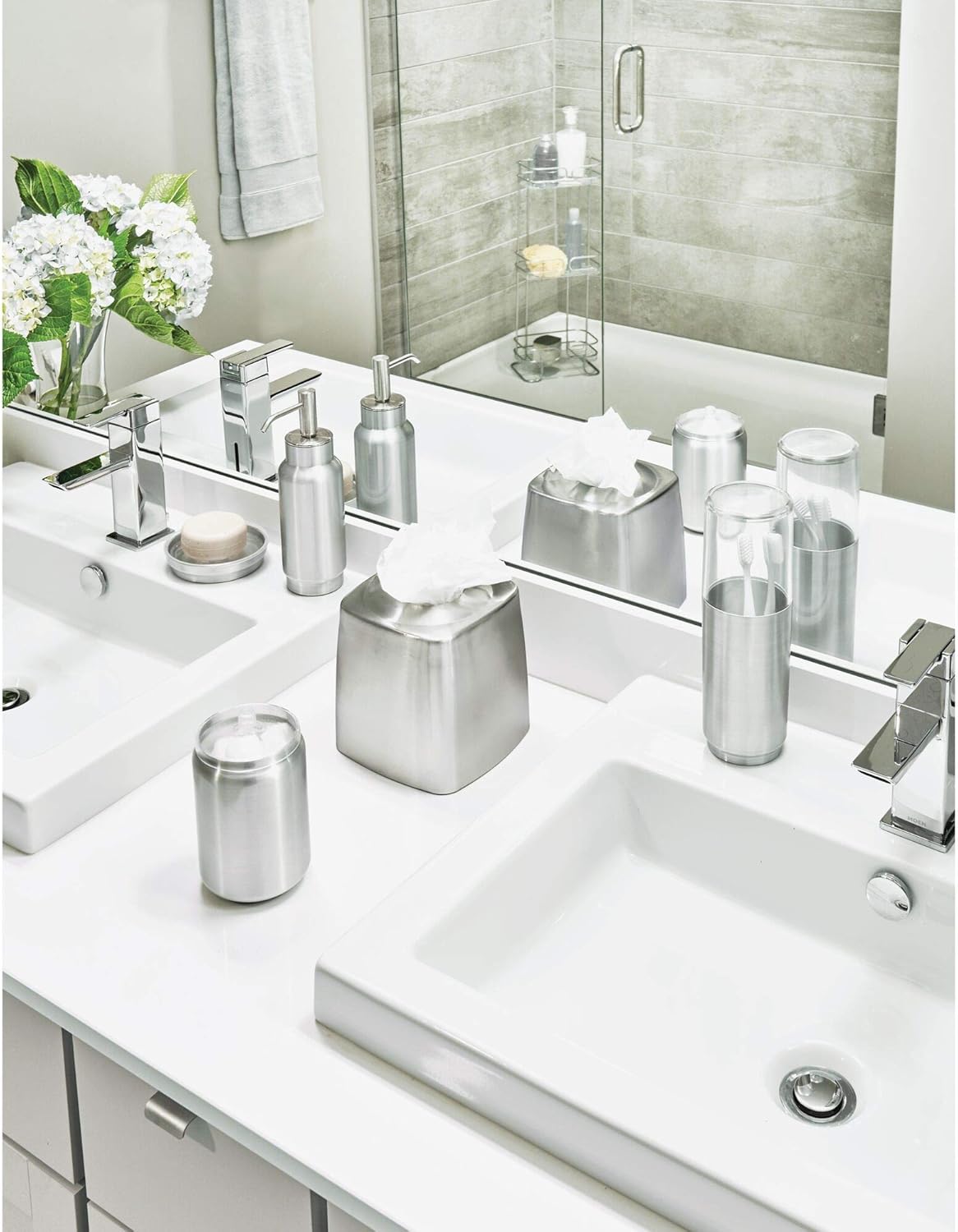 InterDesign Austin Metal Covered Toothbrush Holder
