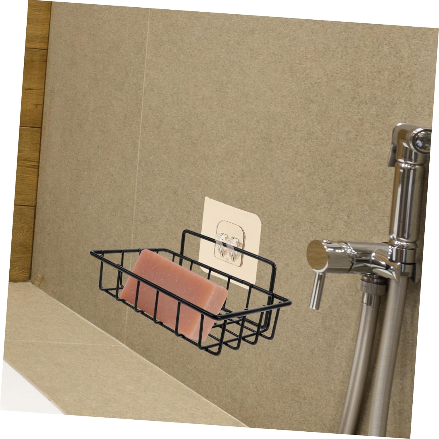 SOPOTUTU Silver Metal Bathroom Soap Holder Rack