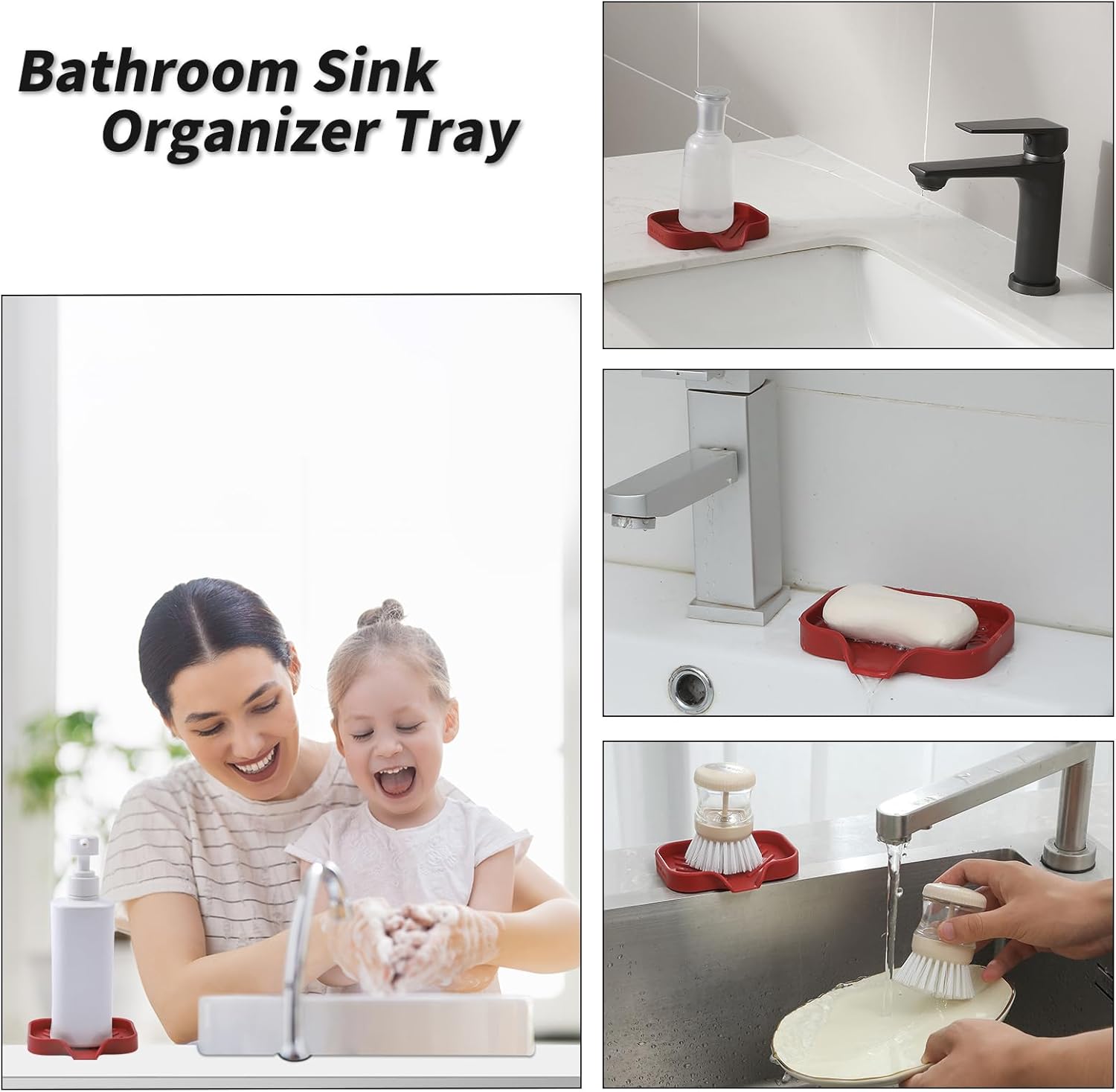 MicoYang Silicone Soap Dish with Drain Spout - 49x32