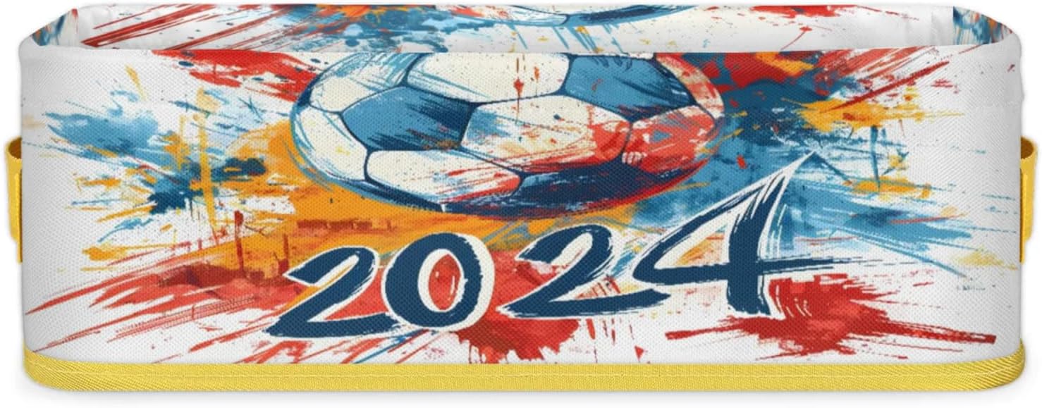 Soccer Balls Toilet Tank Topper Paper Basket