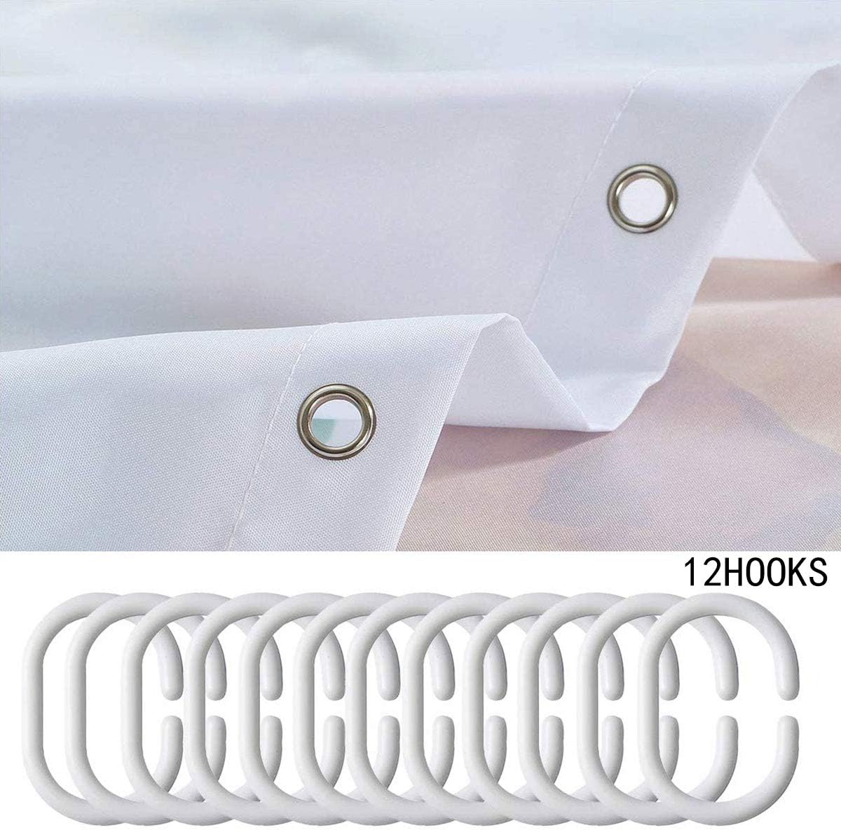 Yin Yang Tai Chi Koi Pattern Shower Curtain Set 72x72