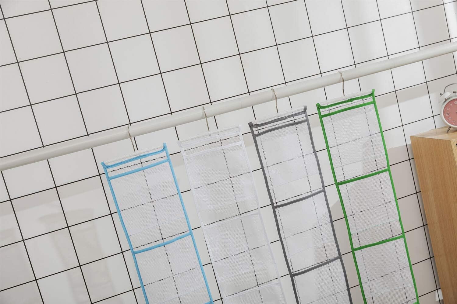 ALYER Narrow Mesh Shower Caddy Organizer Blue
