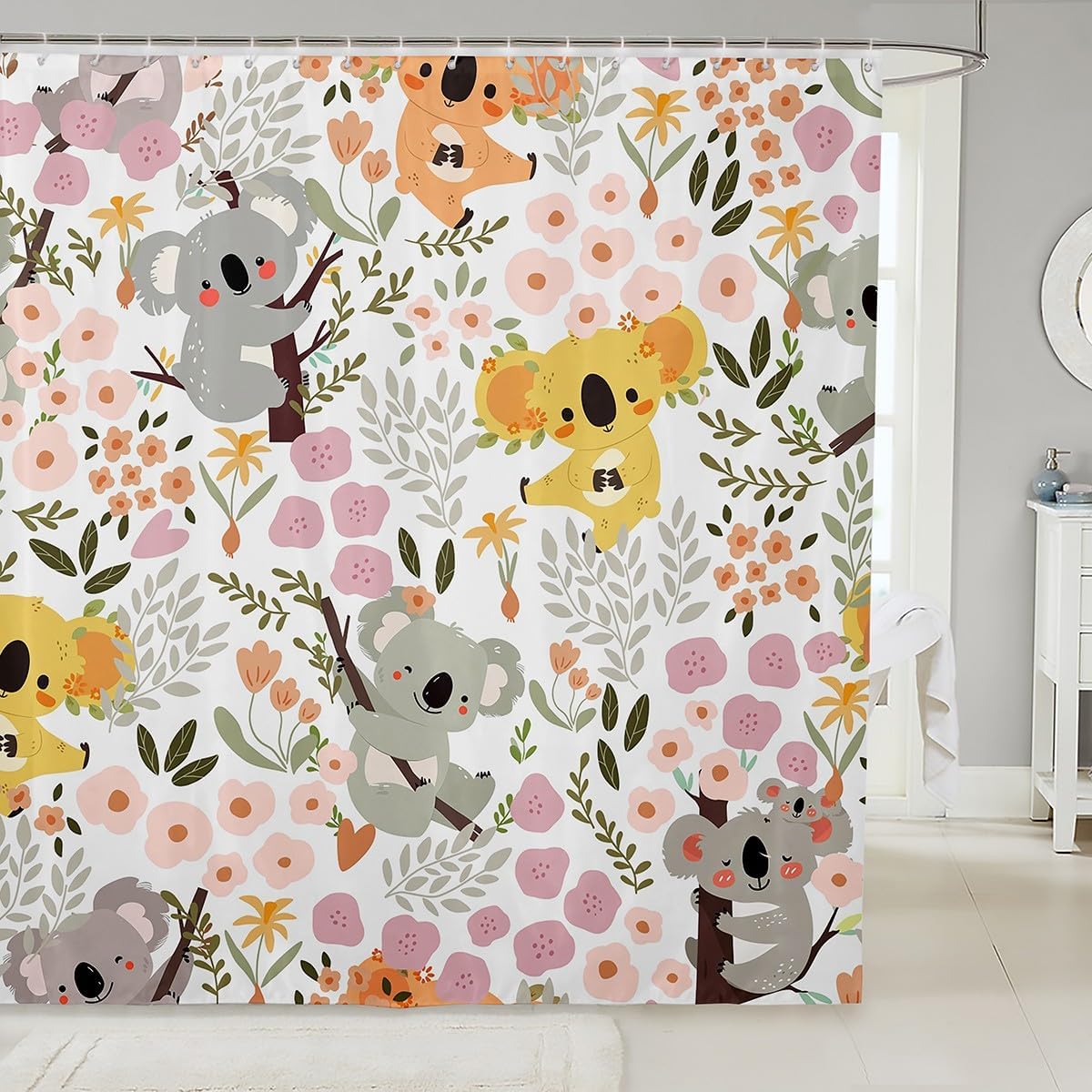 Feelyou Koala Shower Curtain Set 72x72