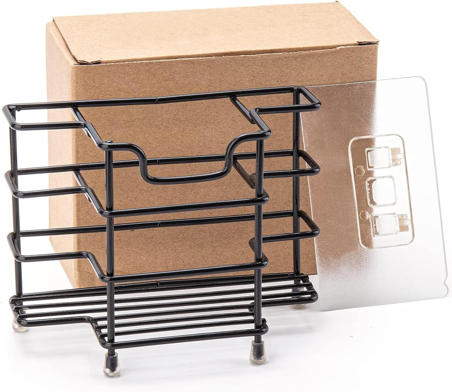 Wbbog Stainless Steel Toothbrush Holder with 3 Slots and Toothpaste Stand