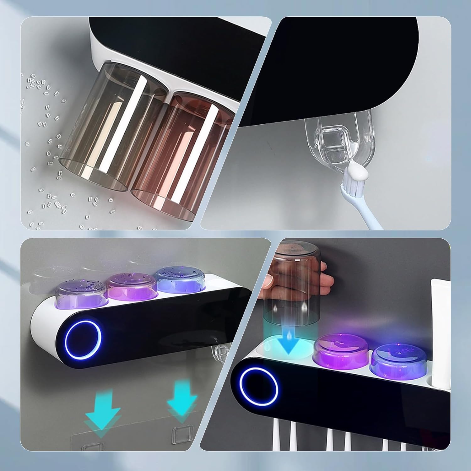LALFENNB Smart Toothbrush Holder with Dispenser