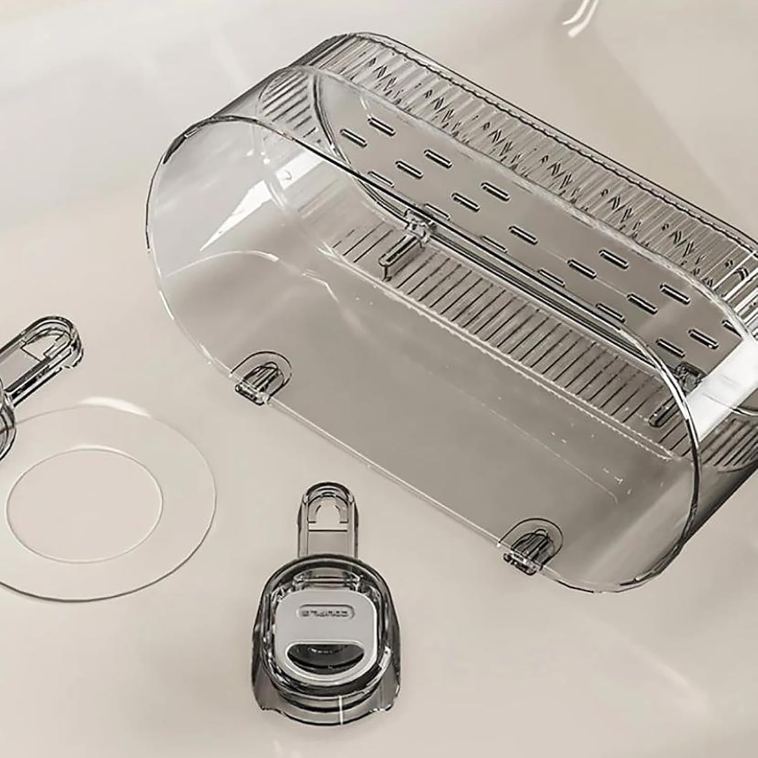 No-Drill Suction Storage Box with Glacier Pattern