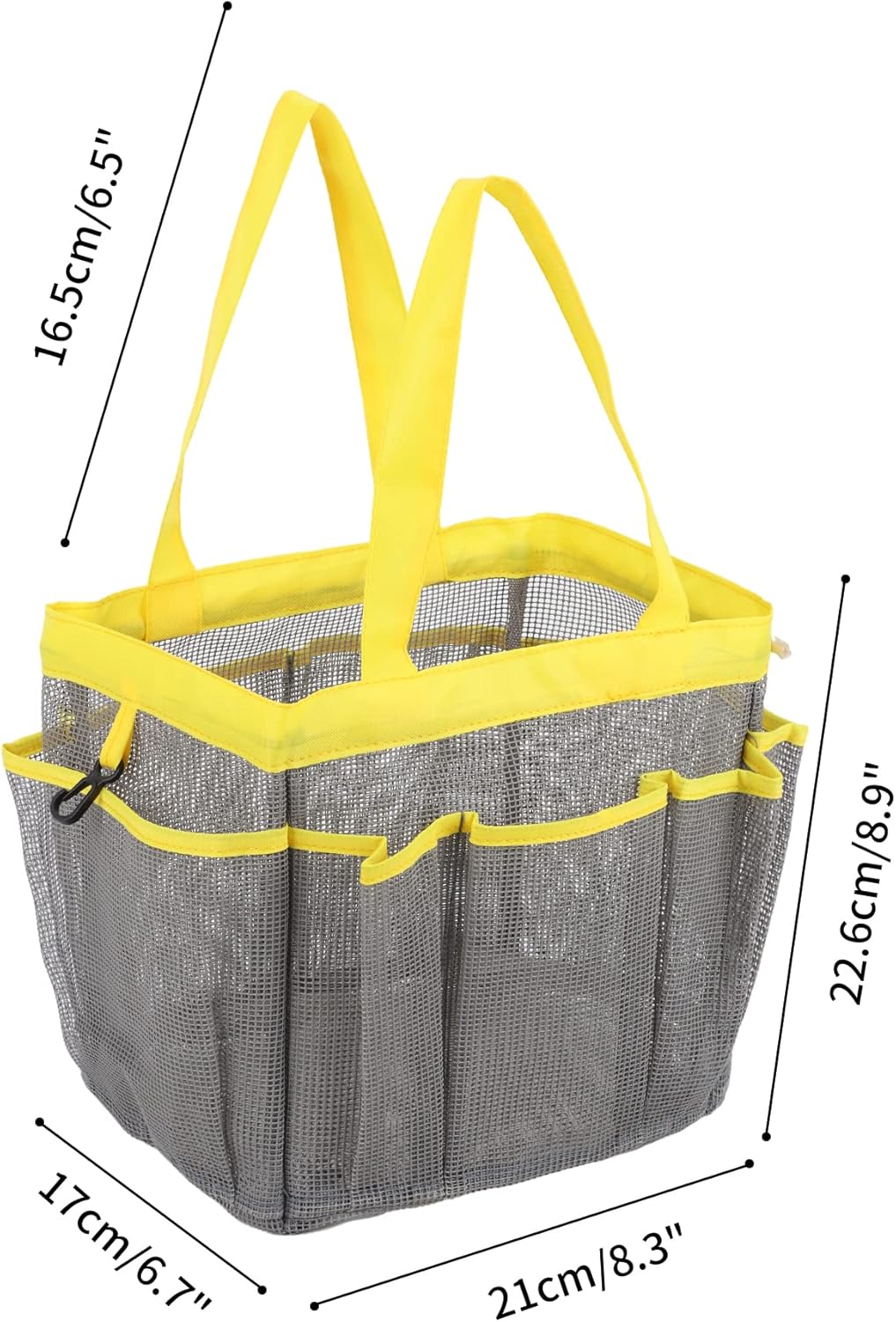 2 Pack Nvatorfox Shower Caddy with Key Hook