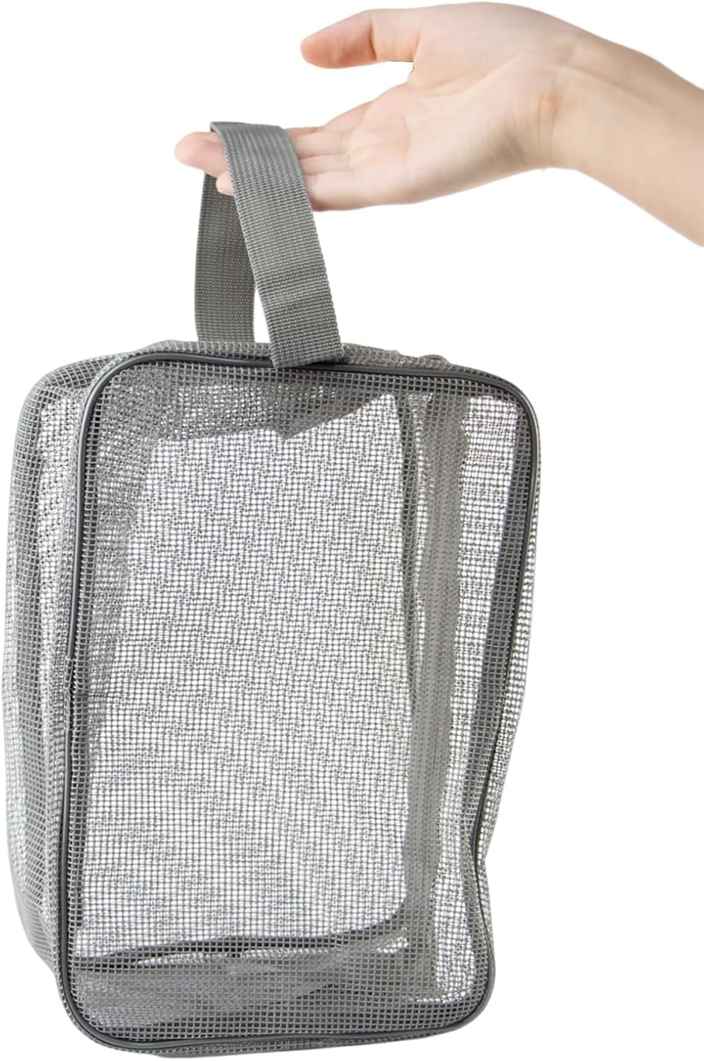Ainiveiya 1PC Portable Mesh Shower Bag for Travel