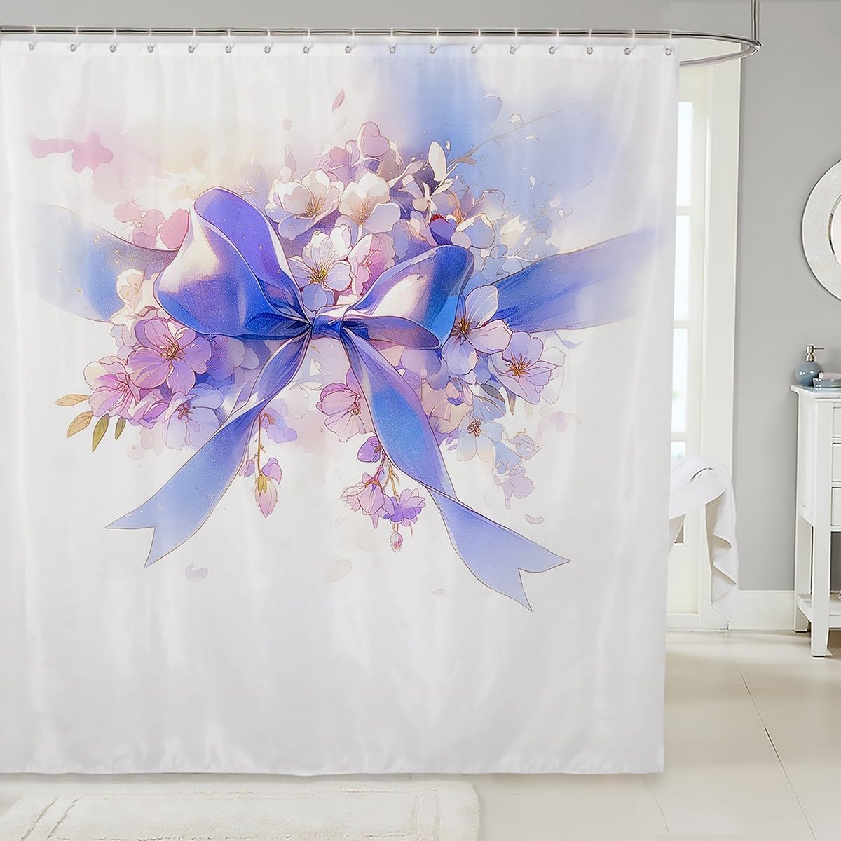 Feelyou Dreamy Princess Shower Curtain Set 72x78
