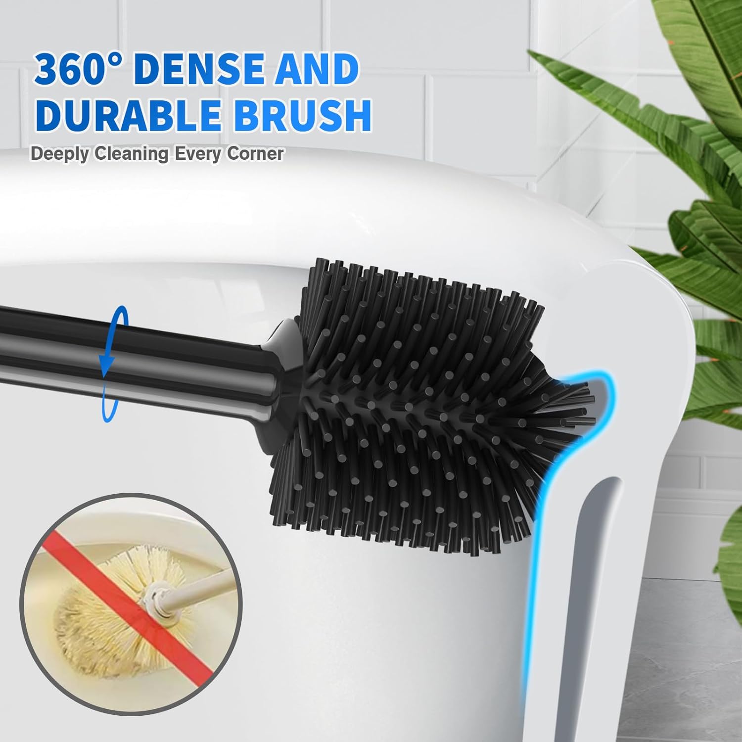 LOVLOY 2-in-1 Toilet Plunger and Brush Set