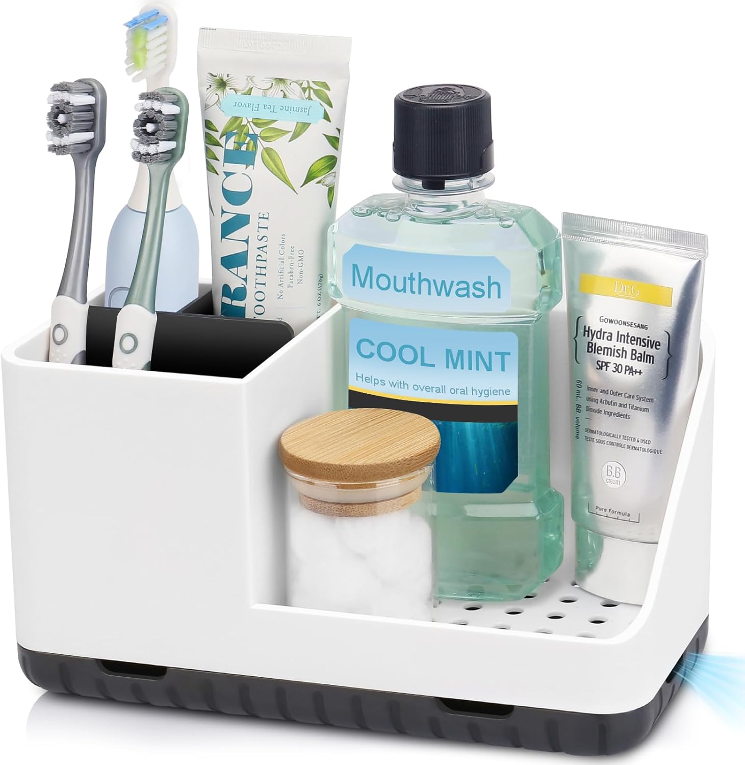 PARKMANI Bathroom Counter Organizer with Detachable Holders