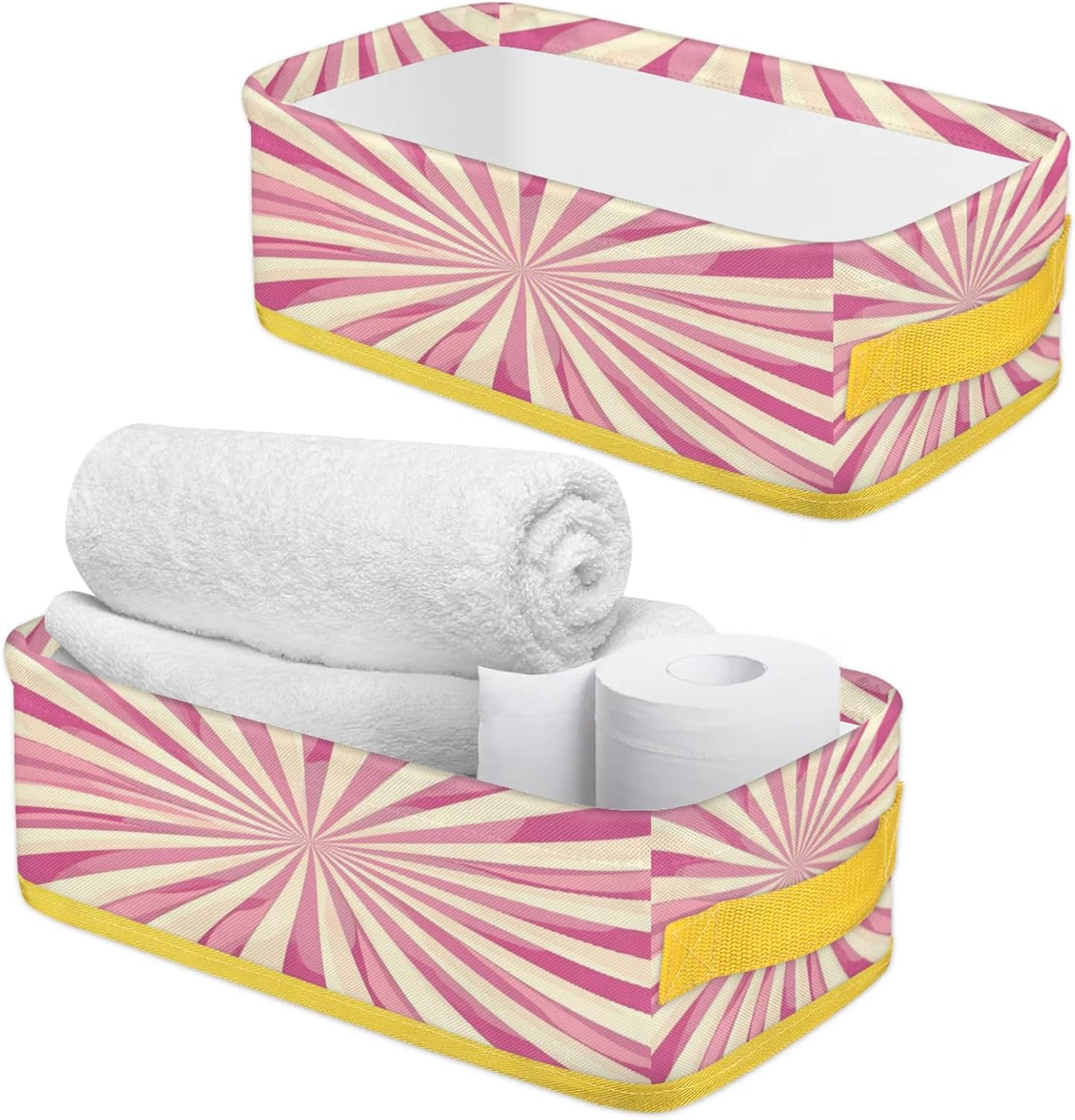 Chevrons Texture Toilet Tank Topper Basket Organizer