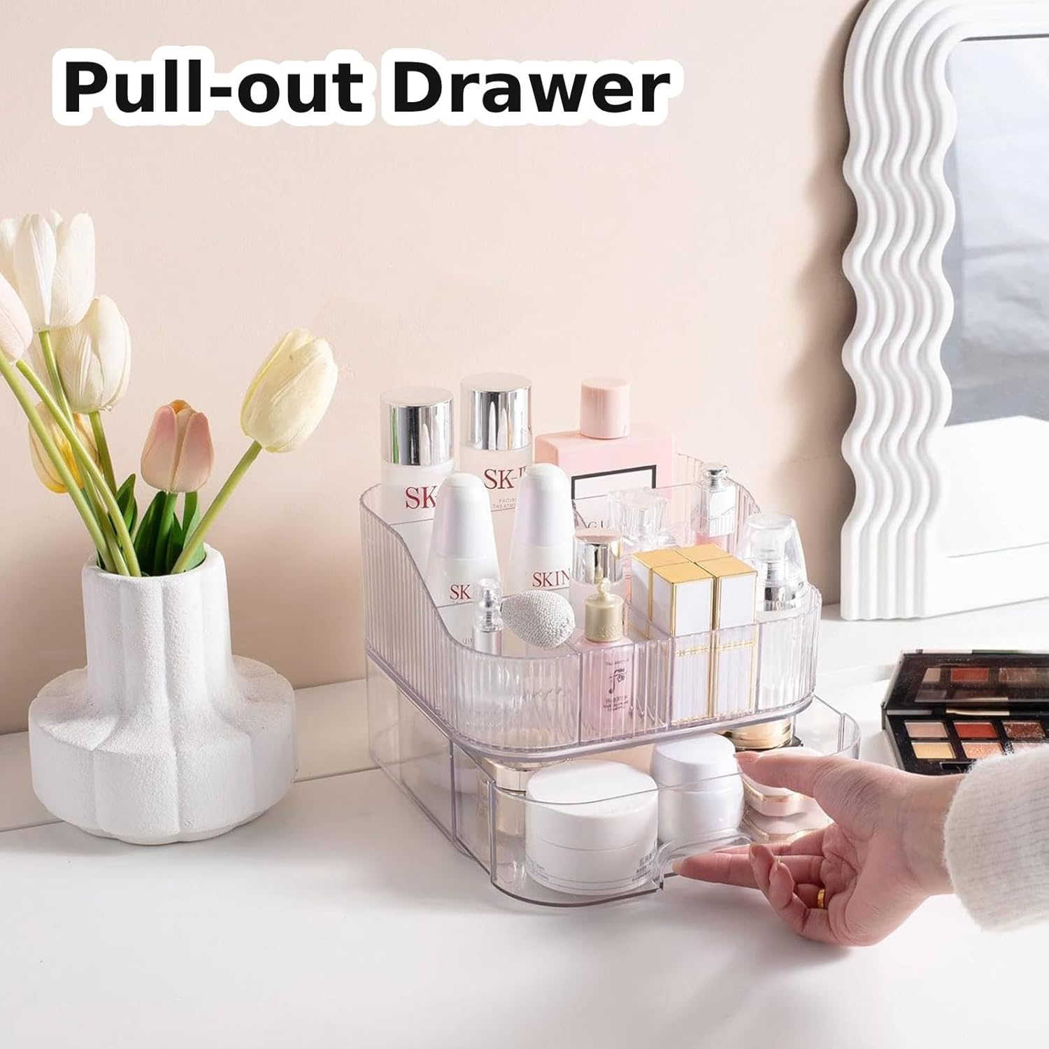 YOOLENS Toothbrush Toothpaste Holder 7 Slots Organizer