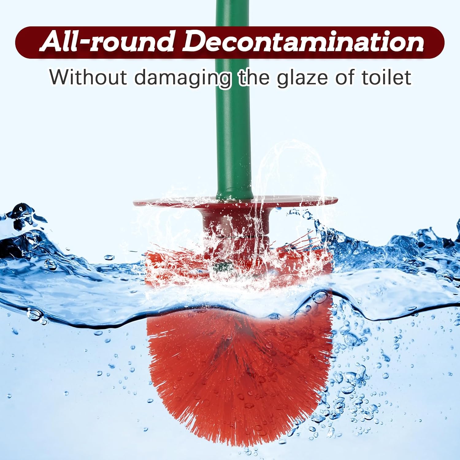 ADNIKIA Red Cherry Toilet Brush with Holder
