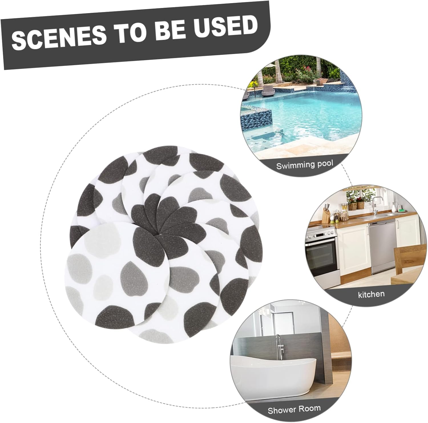 Alipis Non-Slip Bathroom Stickers 10pcs Pack 1