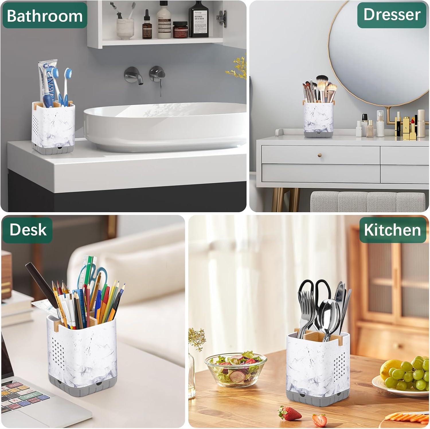 Boperzi Detachable Toothbrush Holder with Drainage 1