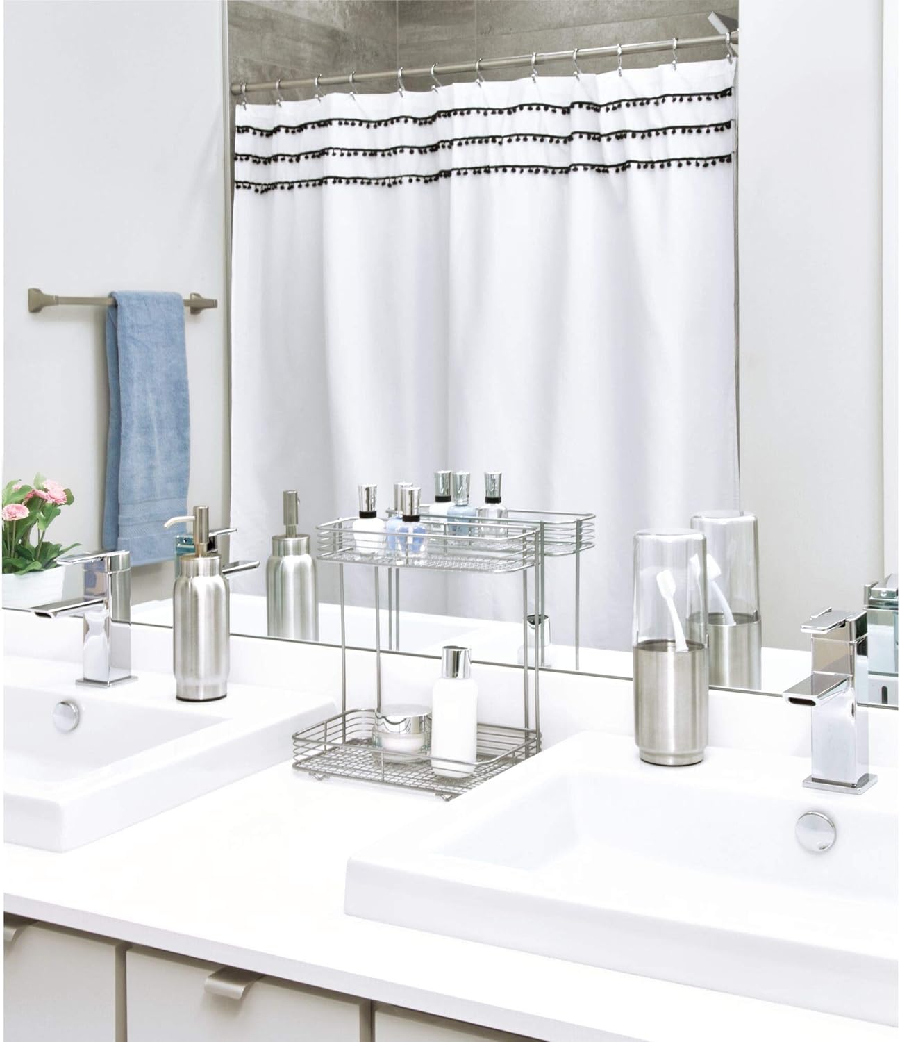 InterDesign Austin Metal Covered Toothbrush Holder