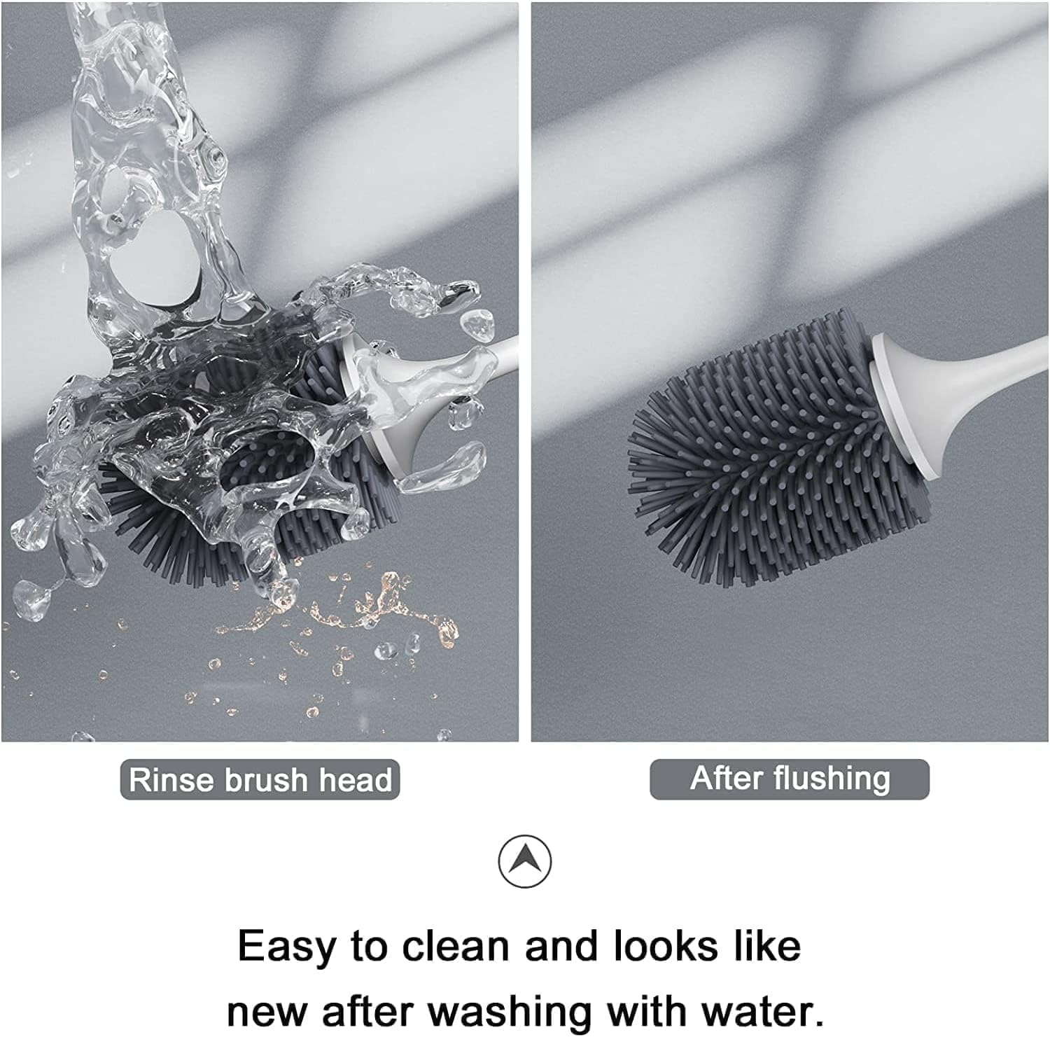 Lefree 2 Pack Toilet Brush Set with Ventilated Holder