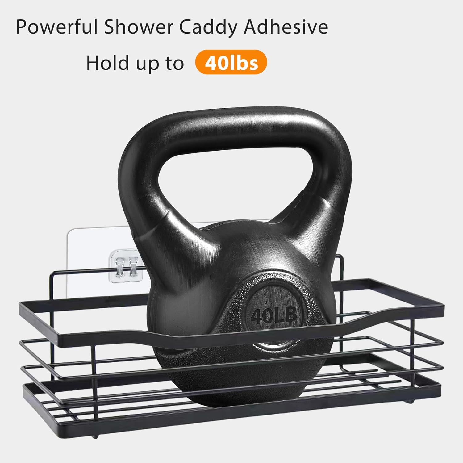 Cecliy 16-Pack Adhesive Hooks for Shower Caddy and More