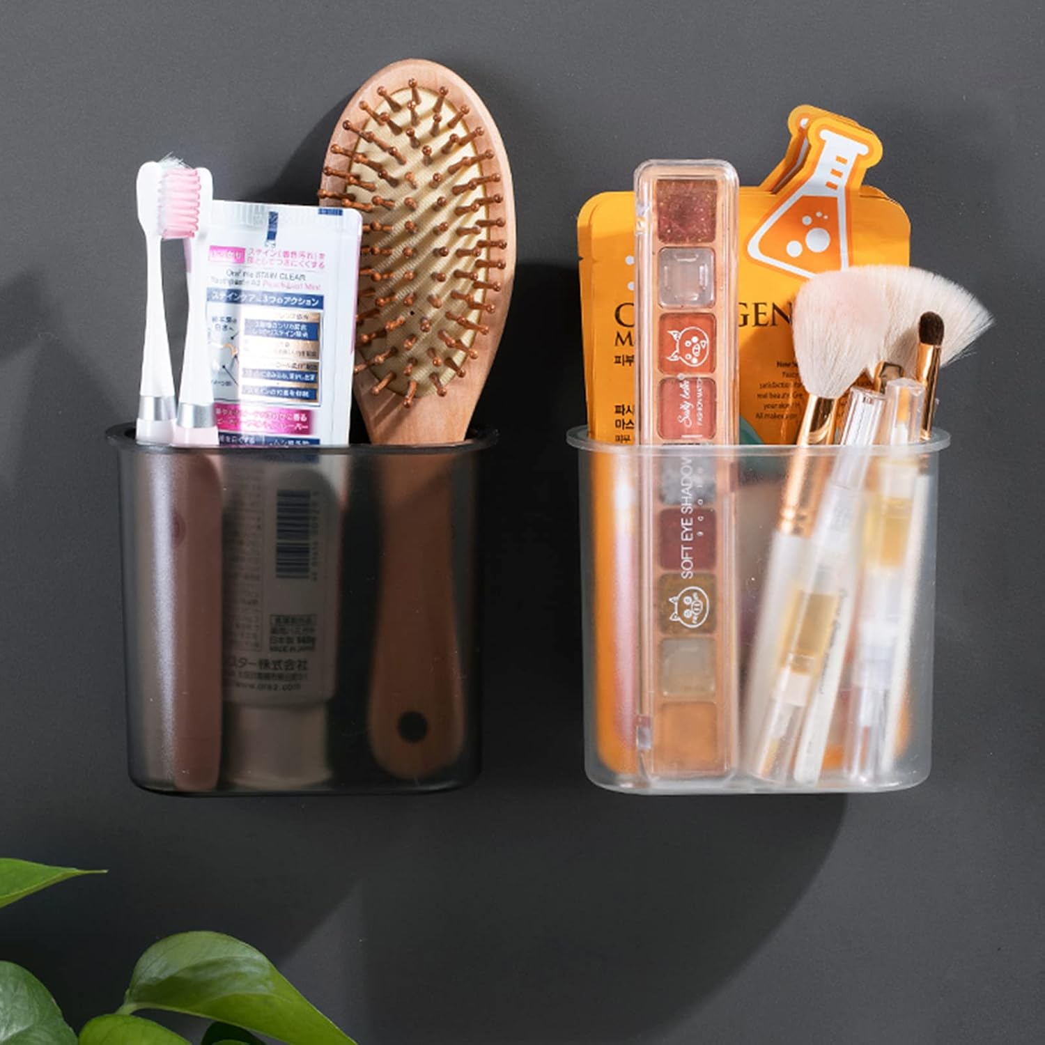Self Adhesive Wall Mounted Toothbrush Holder for Bathroom