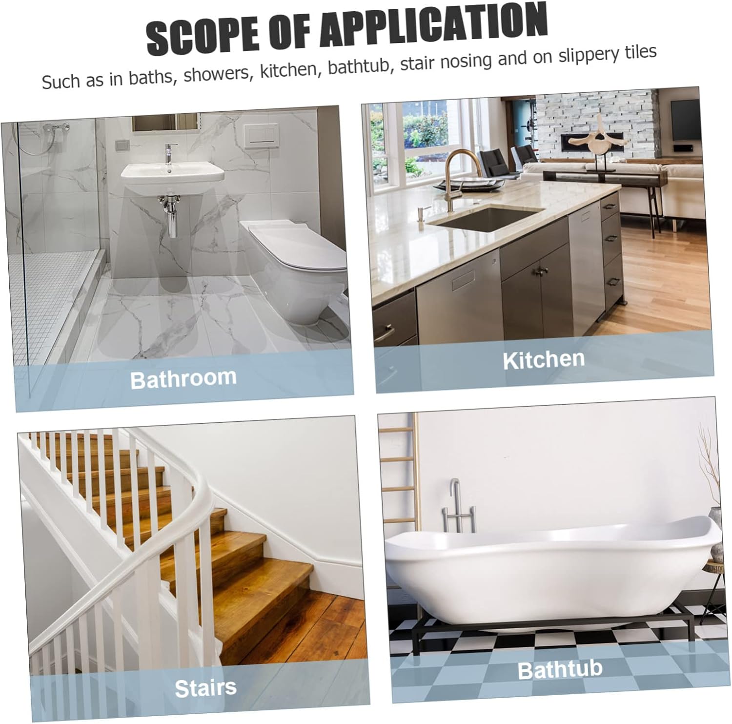 Ciieeo Non-Slip Bathtub Stickers 20pcs Easy Peel