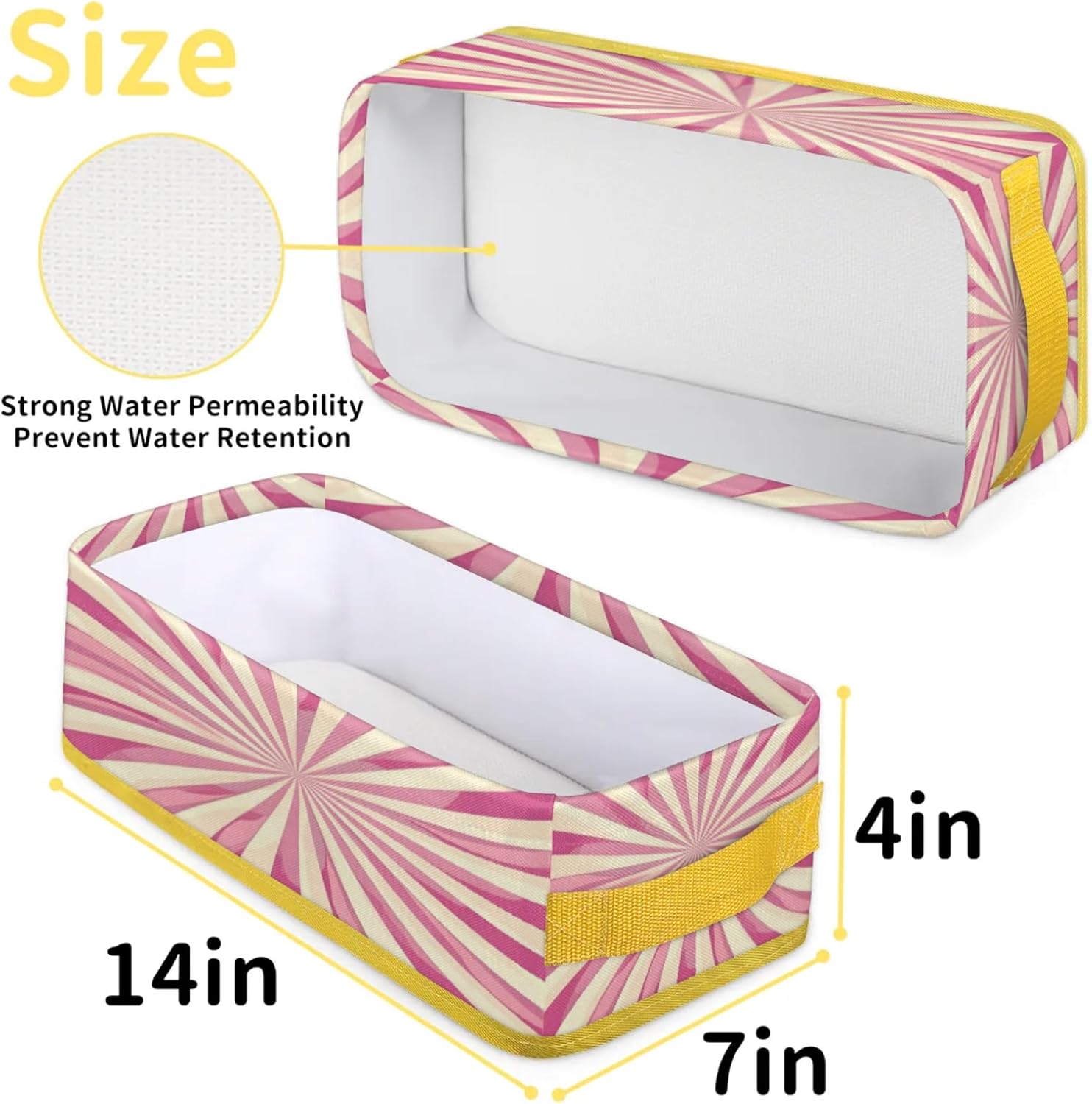 Chevrons Texture Toilet Tank Topper Basket Organizer