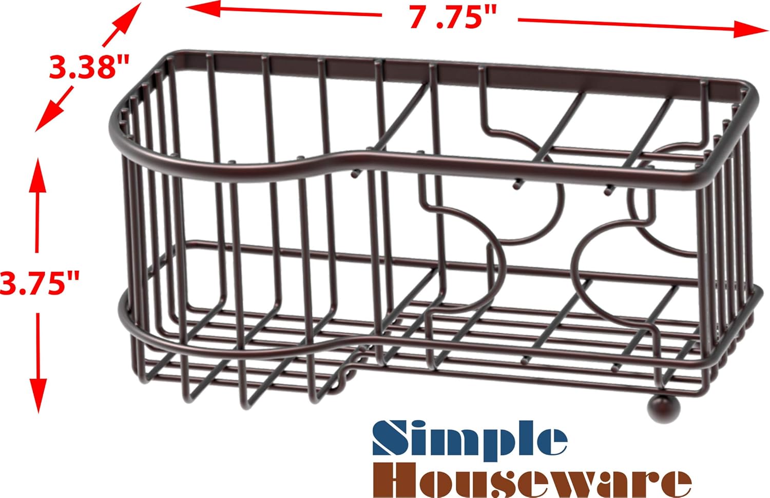 Simple Houseware 6 Slots Toothbrush Holder with Side Slots Bronze